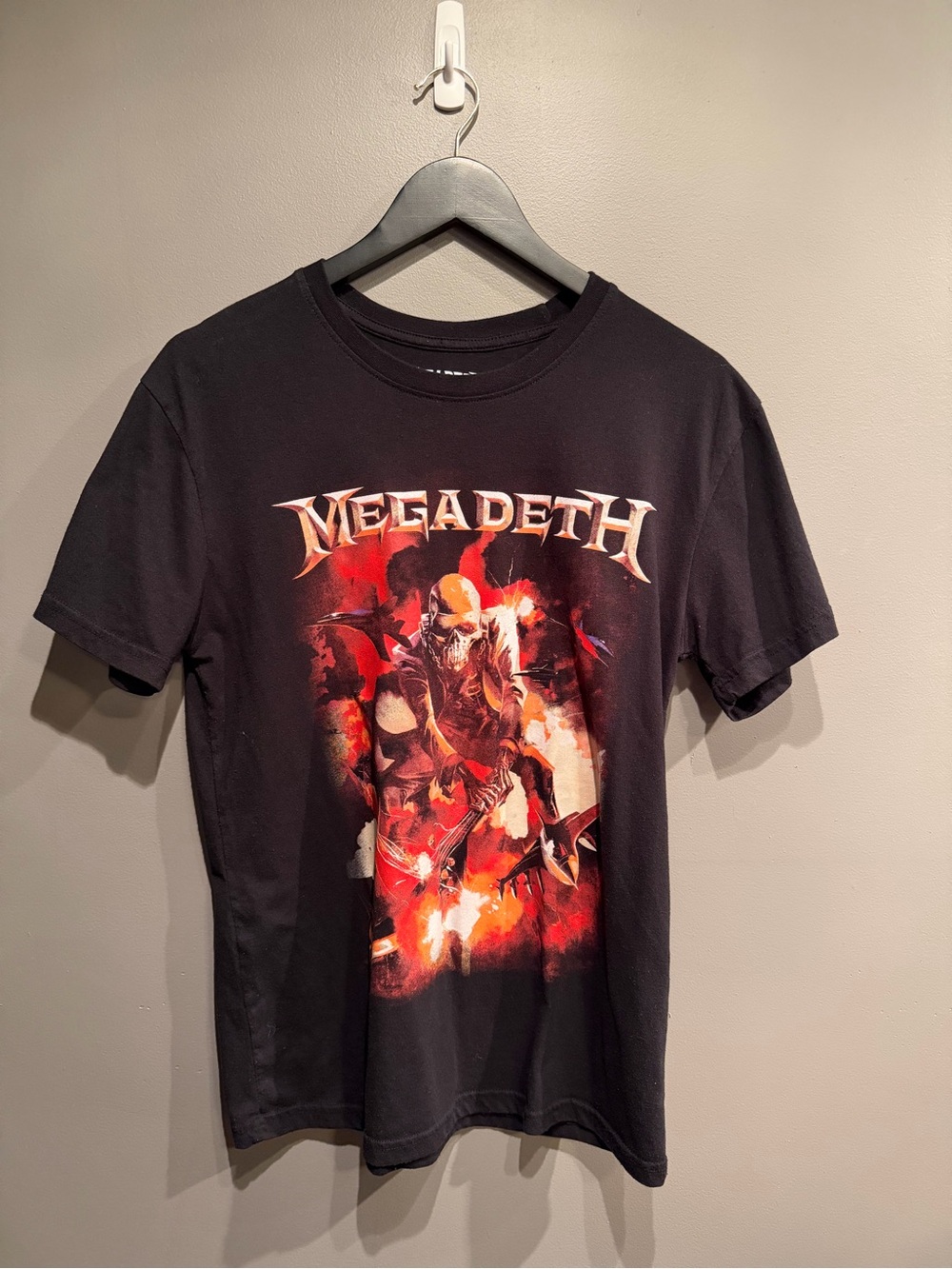 Megadeth Vic Rattlehead Graphic T Shirt Mens Medium Black Heavy Metal Band Tee